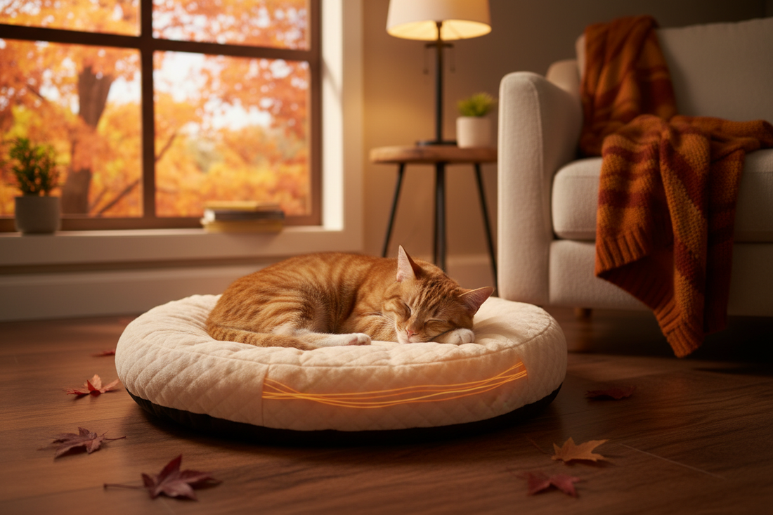 heated cat bed (Late-Fall Edition): Warmer naps, calmer joints, deeper sleep