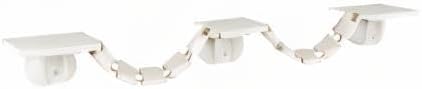 TRIXIE Wall Mount Cat Bridge, Three Platforms Linked by Bridge, White