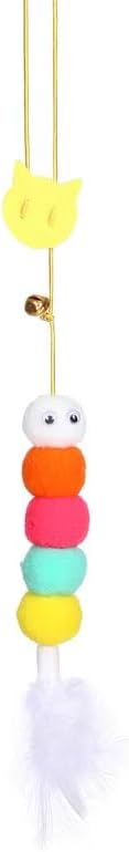 3 PCS Cat Toy Door Hanging Teaser Cat Swing Toy Interactive Toy Hanging Door Retractable Cat Wand Toy Interactive Hanging Cat Toy Cat Mental Exercise Toy Cat Feather Toy for Play Chase