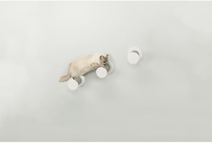 TRIXIE Wall Mount XXL Cat Climbing Steps, Cat Furniture, Scratching Post, 3pcs, Gray