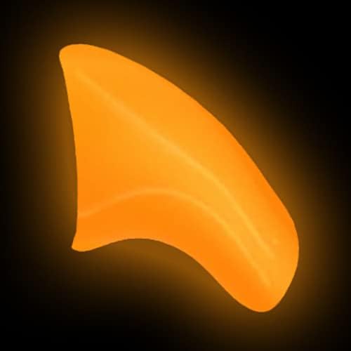 40 Pack Soft Nail Caps for Cat Claws Orange Glow-in-The-Dark (Large)