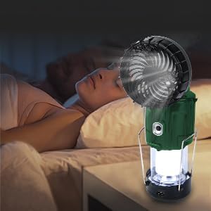 2024 Solar Camping Lantern with Fan,Rechargeable Camping Fans Charging for Phone, Battery Operated Light for Hurricane Power Outage Tent Emergency Camping Gear Must Haves, Christmas gifts for Mens Dad