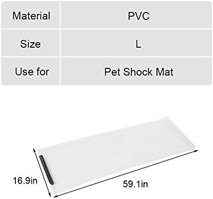 La La Pet® Pet Shock Mat Indoor Pet Repeller Furniture Training Mat Pet Safe Mat Pet Electronic Training Pad for Dogs and Cats(L, 59.1 x 16.9)