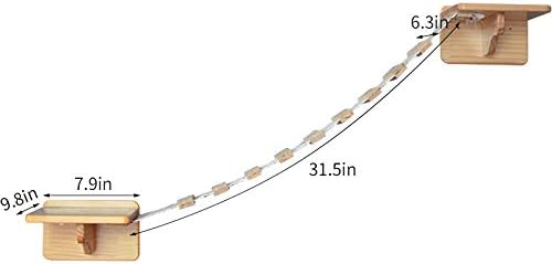 TINTON LIFE® Large Wooden Cat Kitten Climber Tree Cloud Shelf Board Wall Mounted Cat Perch