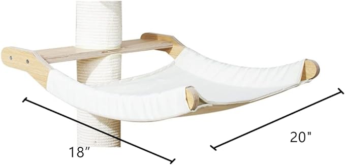 SHENGOCASE Replacement Hammock Bed for Modern 78.7“ Tall Leaning Cat Tree Tower