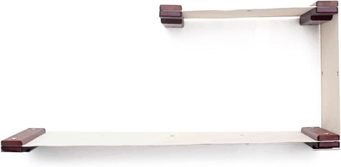 Catastrophic Creations Double Decker Cat Hammock – Wall Mounted Cat Tree with Hammock Perch – Cat Wall Hammock w/Canvas Fabric – Bamboo Cat Tower for Indoor Cats – Modern Cat Furniture