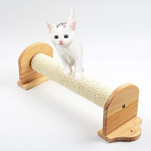 Wall Mounted Cat Scratching Post Sisal Pole Cat Tree Scratcher Kitty Furniture 2.4x15.8