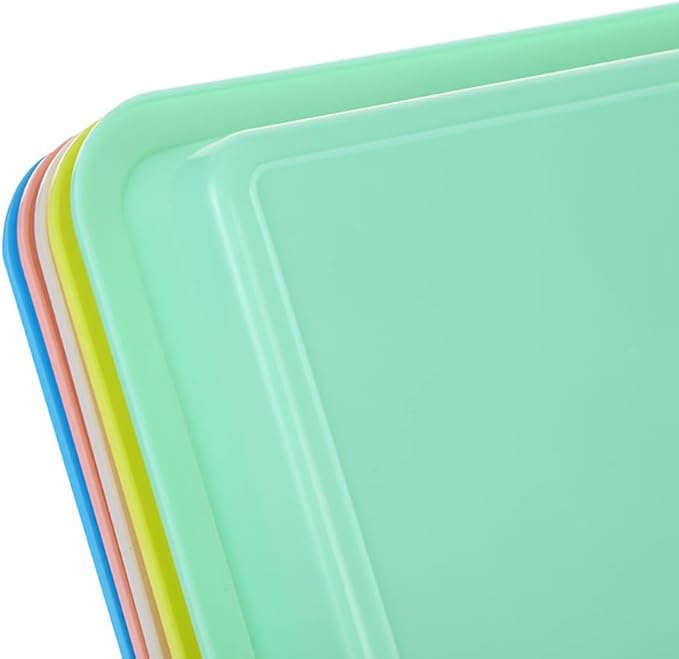 5 Pcs Plastic Kitten Litter Boxes Small Bunny Litter Box Open Cat Litter Box Pet Kitty Litter Pan Portable Cat Waste Tray for Indoor Cats