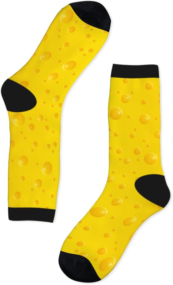 AOYEGO Volleyball Funny Socks Water Polo Balls Iridescent Novelty Casual Crew Socks Contrast Color Design for Women Men Gift