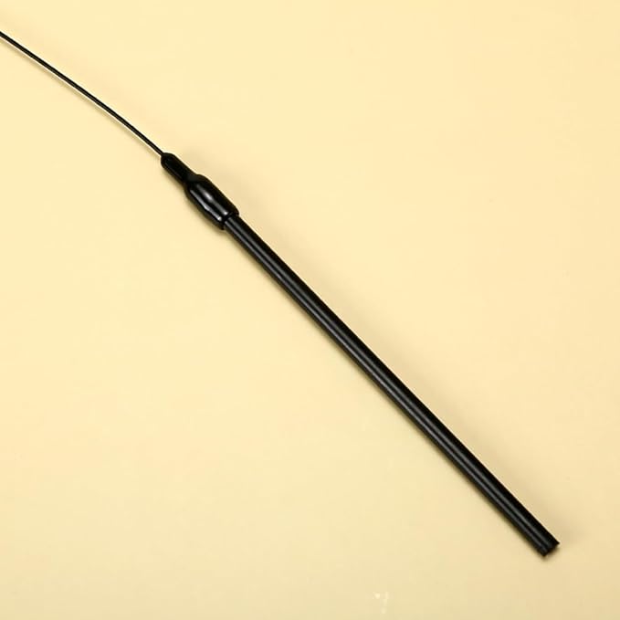 5 Pack Cat Wand Toy Replacement Rod 32'' Flexible Steel Wire Teaser for Cats Feather Toys Worms Bell Refills Rainbow Ribbon Attachments Kitten Interactive Catcher Charmer Exercise