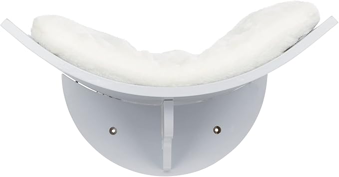 TRIXIE Lorena Wall Mount Perch, Cat Shelf, Cat Bed, Cat Lounger, Cat Furniture - Gray 9" x 16"