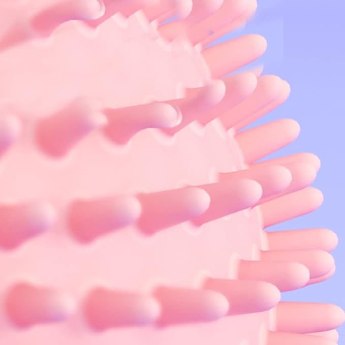 4.5in Cat Grooming Wall Mount - Corner Face Scratcher and Massage Comb for Cat and Dog (Pink)