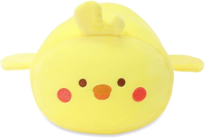 Anirollz Stuffed Animal Plush Toy – 10" Medium Plush Doll | Soft, Squishy, Cute, Comfort, Safe | Birthday Gift Pillow with Cute Character Yellow Chick Chickiroll