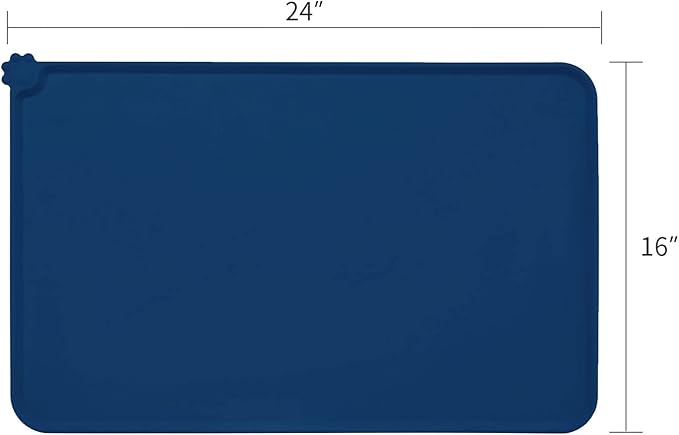 AUDWUD Silicone Waterproof Pet Feeding Mats,Anti Slip Bowl Pad,Dog Mat for Food and Water