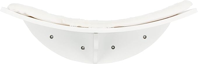 TRIXIE Lea Wall Mount Perch XL, Cat Shelf, Cat Bed, Cat Lounger, Cat Furniture, White, 11" x 19", (44579)