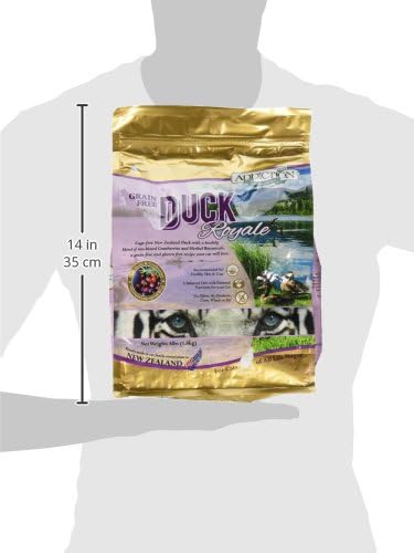 Addiction Duck Royale – Cage-Free New Zealand Duck Recipe – Feline Beauty Blend - Complete & Balanced - Gentle on Digestion - Grain-Free Dry Cat Food for All Life Stages – 4lbs