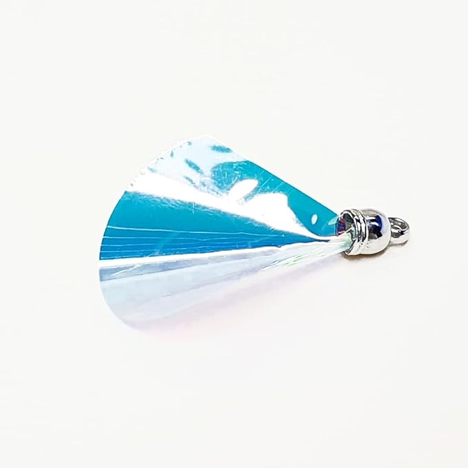 ABIBISGOMULSANG Cat Toy Clam Shaped Plyester Film Cat Play Exercise 3 picese Set, Large, middle, small, shining blue