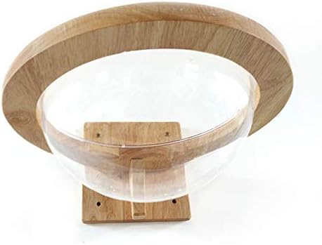 Wall-Mounted Wooden Space Clear Capsule Cat Bed Small Pets Bed Toy Furniture(Large Capsule)