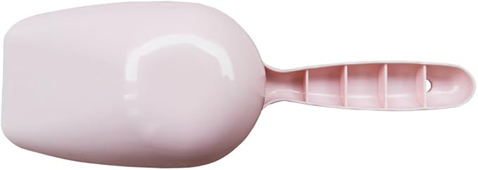 1-Cup Pet Food Scoop, Lines for 1/2 Cup and 1 Cup, Dog Puppy Cat Bird Rabbit Plastic Pet Food Scoop (Hot-Pink)