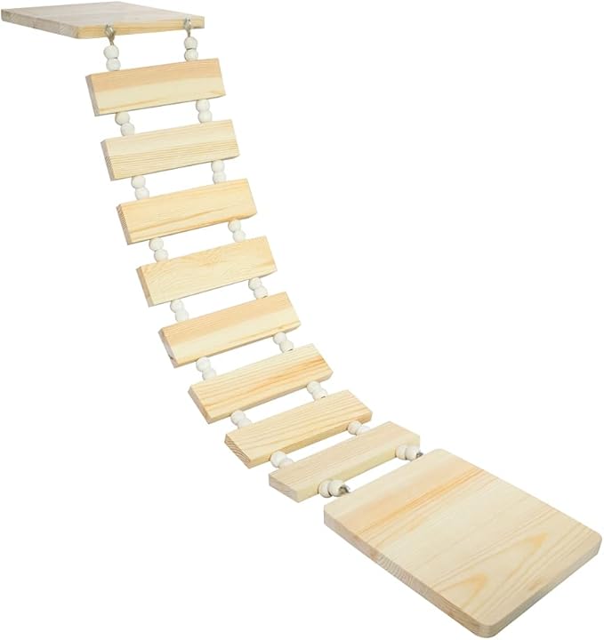 Wooden Cat Wall Steps Handcrafted Wall Mount Cat Perch Climber Tree Shelf Cat Bridge Ladder Kitten Platform Board Climbing Stairs for Wall Mounting Cat Tree Activity Center Pet Play Furniture