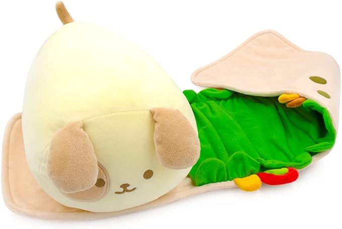 Anirollz Stuffed Animal Plush Toy - Official Roll Blanket Outfitz Doll |Soft, Squishy, Warm, Cute, Comfort, Safe| Burrito Pillow with Puppy - Birthday Decorations Gift 12" Puppiroll
