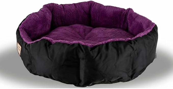 Armarkat Large, Soft Cat Bed - C101NH/ZH, Mulberry/Black (C101HNH/ZH)