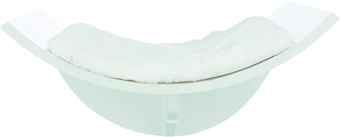 TRIXIE Lorena Wall Mount Perch, Cat Shelf, Cat Bed, Cat Lounger, Cat Furniture - White