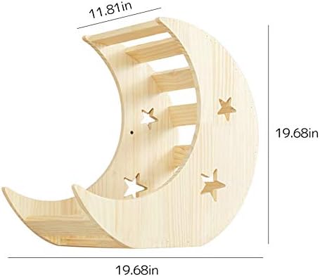 La La Pet® Wall Mounted Creative Cat Bed Cat House Cat Perch Cat Shelf Cat Shelter Cat Steps Cat Ladder Cat Furniture (Moon)