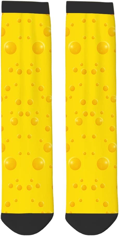 AOYEGO Volleyball Funny Socks Water Polo Balls Iridescent Novelty Casual Crew Socks Contrast Color Design for Women Men Gift