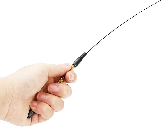 8 Pieces Cat Feather Toys Interactive Cat Wand Toys with 6 Feather Refills and 2 Flexible Steel Wires Wand Kitten Toys for Indoor Cats to Play Chase Exercise