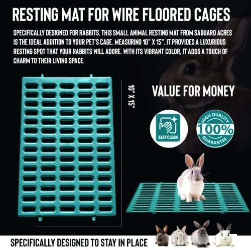 Saguaro Acres Rabbit Cage Resting Mat - Pack of 6 (Teal)