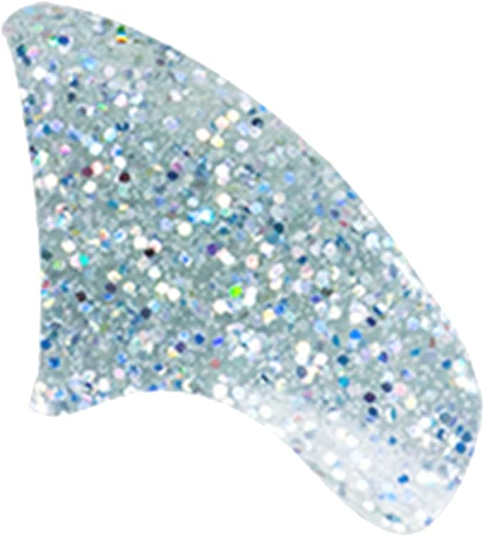 40 Pack Soft Nail Caps for Cat Claws Silver Holographic Glitter Small