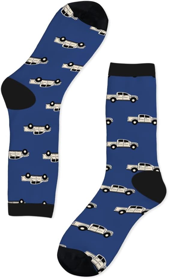 AOYEGO Volleyball Funny Socks Water Polo Balls Iridescent Novelty Casual Crew Socks Contrast Color Design for Women Men Gift