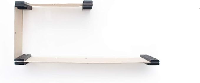 Catastrophic Creations Double Decker Cat Hammock – Wall Mounted Cat Tree with Hammock Perch – Cat Wall Hammock w/Canvas Fabric – Bamboo Cat Tower for Indoor Cats – Modern Cat Furniture