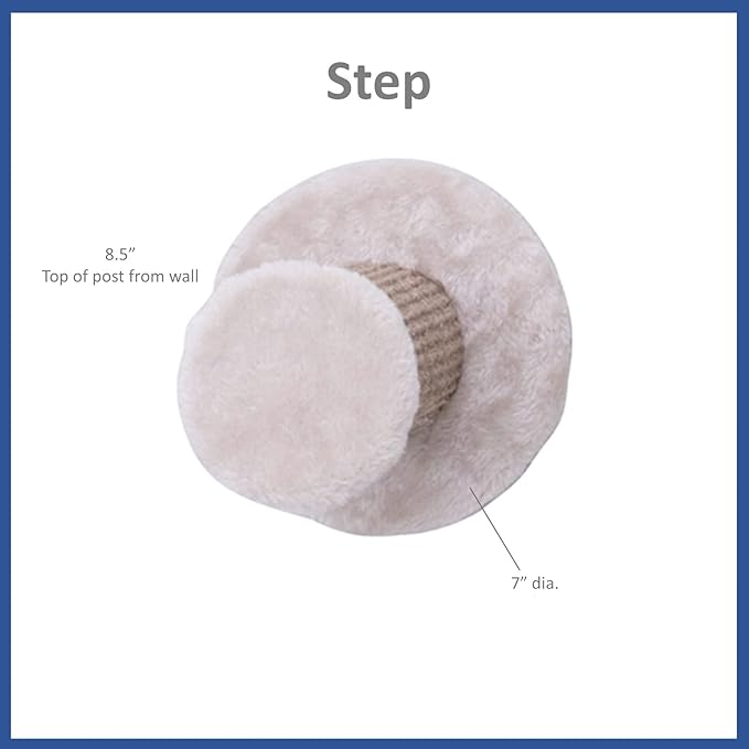 TRIXIE Wall Mounted Cat Lounge Set, Hammock and Condo with Two Steps, Cat Furniture, Scratching Post, Brown