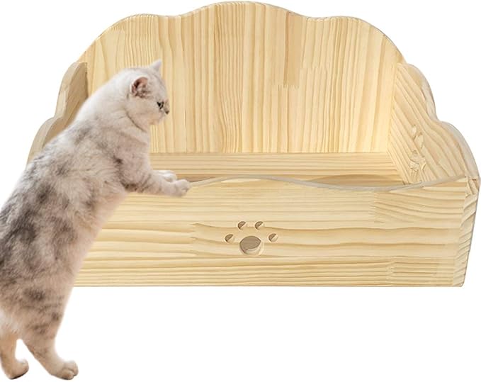 La La Pet® Wall Mounted Creative Cat Bed Cat Condo Cat Lounger Bed Cat Perch Floating Cat Shelf Cat Tree Cat Furniture (Bed)