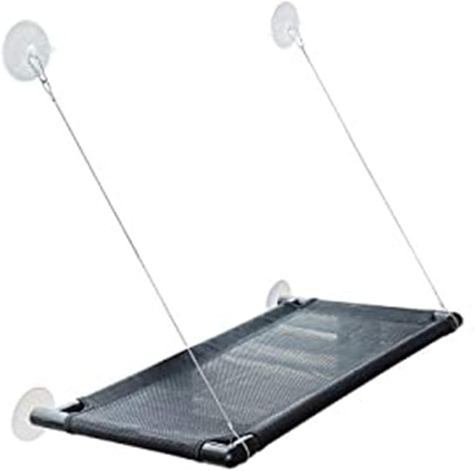 Cat Window Perch Cats Window Hammock Bed,Window Mounted Seat Extra Large and Sturdy Hanging Pet Window Bed Cat Shelves with 4 Suction Cups Holds Up to 60lbs