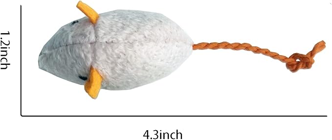 12PCS Interactive Cat Toy Cat Mouse Toys Fake Mouse Toy for Cats Catnip Toys for Indoor Cats - Mouse Cat Toy