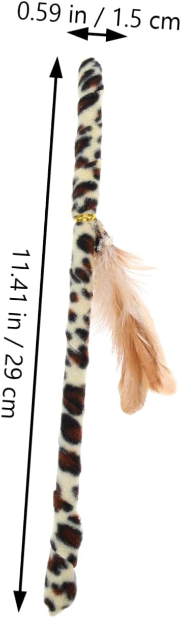 balacoo 6 Pcs Cat Teaser Cat Teething Toy Cat Stick Cat Teasing Cat Wand Cat Toys Interactive Cat Running Toy Cat Things Indoor Cat Toys Lightweight Kitten Toy Handheld Cloth