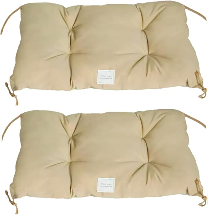 SHENGOCASE 2-Pack 3.15" Thick Soft Cat Kneading Pillow Cushion Bed with Ties for Cat Dog House Perch Shelf, Cushion Pad Padding for Cat Cage Kennel