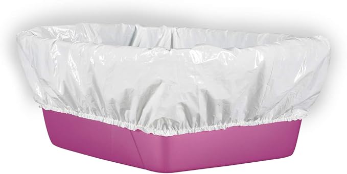 Alfapet Cat litter box liners, Elastic bags liners, 20 Count For Large, X-Large, Giant, Extra-Giant Size litterbox- With Sta-Put Technology for Firm, Easy Fit- Quick + Clever Waste Cleaners, Pack of 2