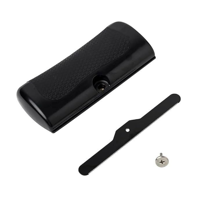 Animal Deshedding Comb For Fur - The Ultimate Grooming Solution for Shedding, Matting & Undercoat – Perfect for Cats, Dogs, & Horses (Black)