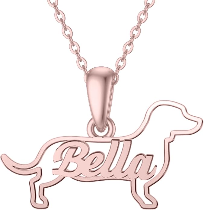 925 Sterling Sliver Yorkshire/Corgi/Labrador/Pug/Bulldog/Paw Print/Cross Necklace Cute Puppy Dog Necklace Jewelry Birthday Gifts for Women Girls Dog Lovers