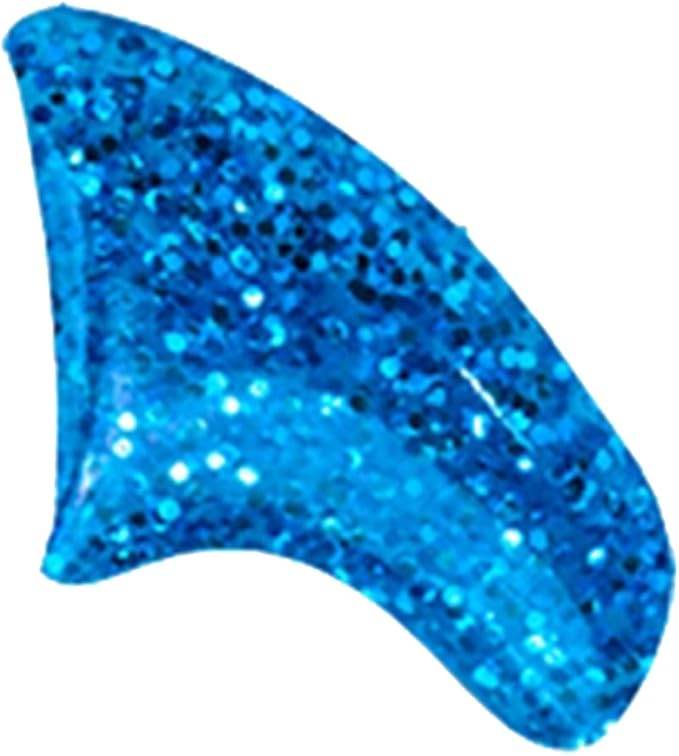 40 Pack Soft Nail Caps for Cat Claws Blue Glitter Large