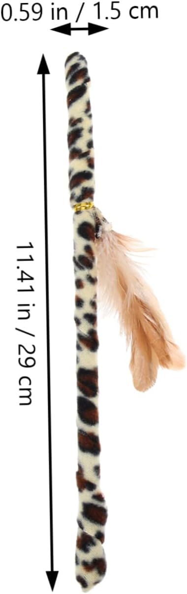 balacoo 12 Pcs Cat Teaser Cat Running Toy Cat Exercise Toy Cat Teasing Cat Toys Cat Teething Toy Cat Toy Wand Pet Treat Toy Cat Catcher Toy Cat Chasing Toy Cloth Stick Kitten