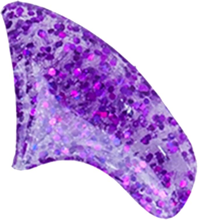 40 Pack Soft Nail Caps for Cat Claws Purple Holographic Glitter Large