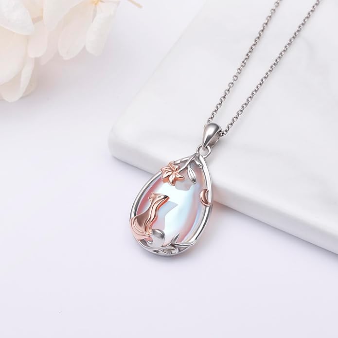 Alphm 925 Sterling Silver Chicken Capybara Raccoon Highland Cow Axolotl Necklace Cute Animal Necklace Jewelry for Women