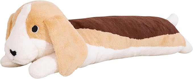 40'' Large Dog Sleeping Long Plush Pillow Toy, Soft Beagle Dog Stuffed Animals, Big Puppy Plushies Cute Doll Gift for Kids Girls Boys, Birthday