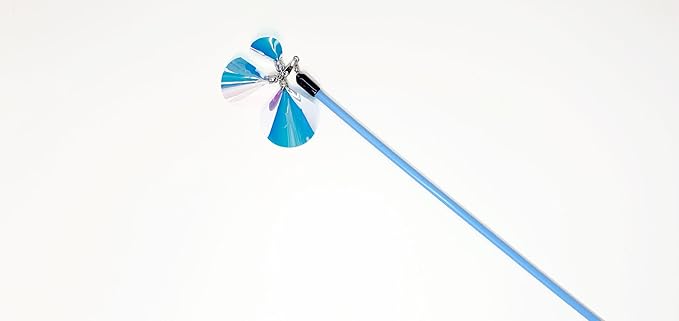 ABIBISGOMULSANG Cat Toy Clam Shaped Plyester Film Cat Play Exercise 3 picese Set, Large, middle, small, shining blue