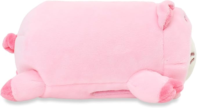 Anirollz Stuffed Animal Plush Toy – 6" Small Blanket Outfitz Doll | Soft, Squishy, Warm, Cute, Comfort, Safe | Birthday Pillow with Kawaii Lavender Purple Kitty Cat Pig Kittiroll